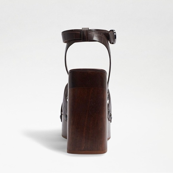 Sam Edelman Brown Leather Platform Sandals - Picture 4 of 4